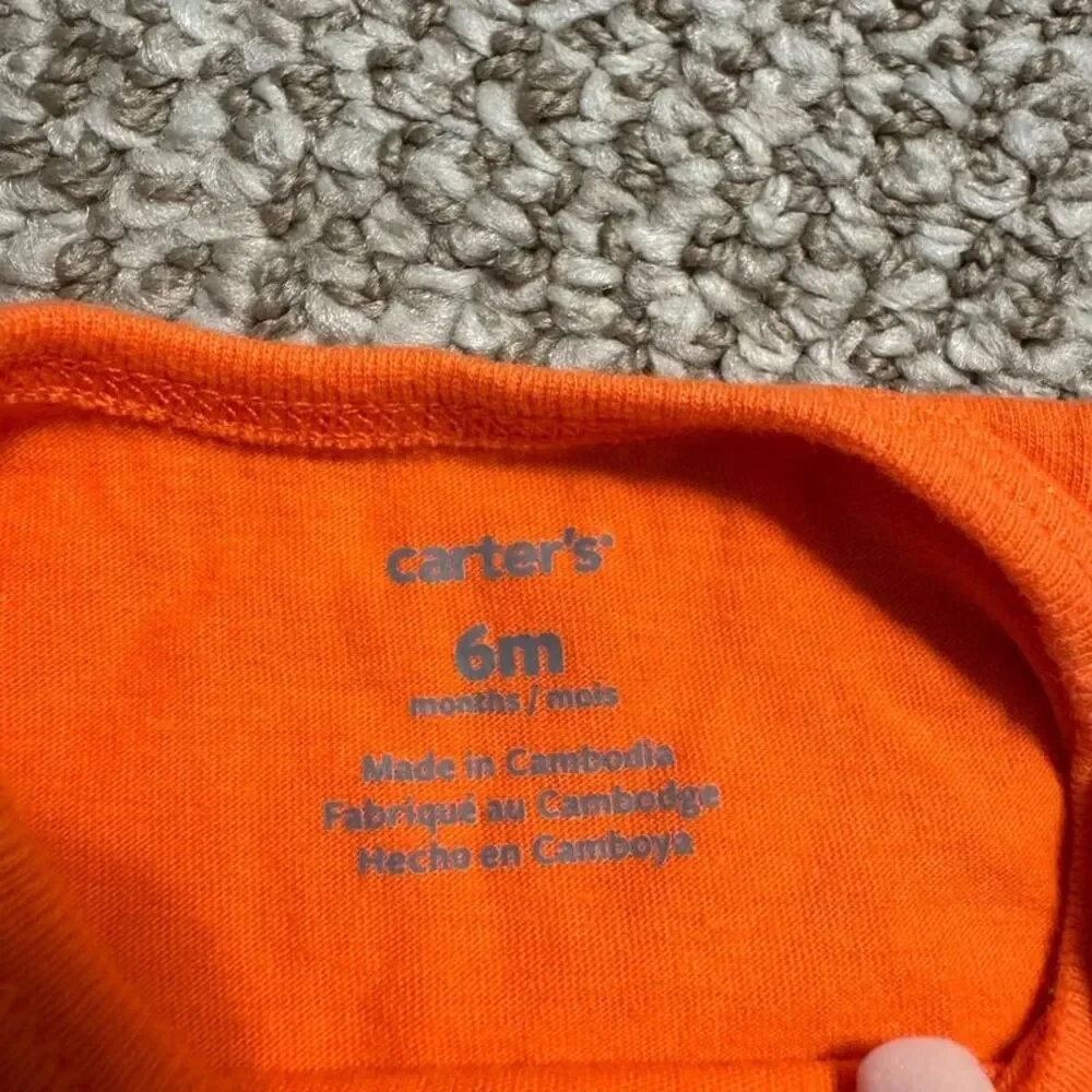 Carter's Baby Halloween Trick or Treat Candy Corn Long Sleeve Shirt 6 Months